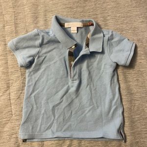 18 month Baby Boy Light Blue Burberry Polo